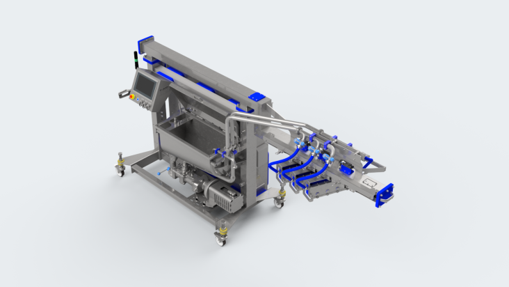 MDSUC3 mobile depositor with integrated supply unit for ambient-temperature materials, 3D render