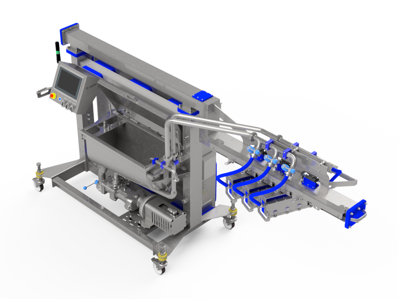 MDSUC3 mobile depositor with integrated supply unit for ambient-temperature materials, 3D render
